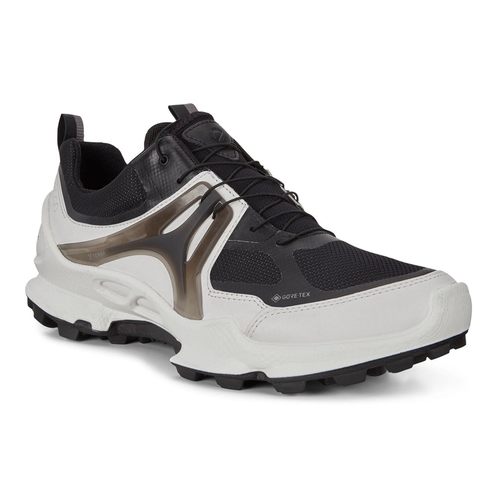 Mens Sneakers - ECCO Biom C-Trail Low Gtx - White/Black - 9450XEFJP